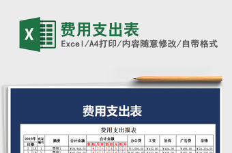 2021年費用支出表