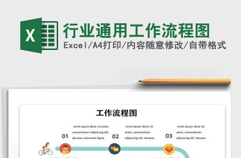 2021年行業(yè)通用工作流程圖