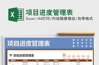 2021年項目進度管理表