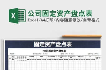 2021年公司固定資產(chǎn)盤點(diǎn)表