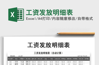 2021年工資發(fā)放明細(xì)表
