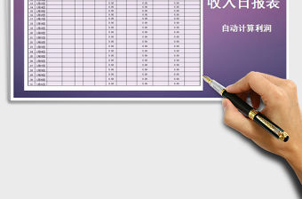 2021年銷售收入日報表