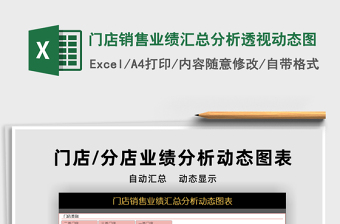2021年門店銷售業(yè)績匯總分析透視動態(tài)圖