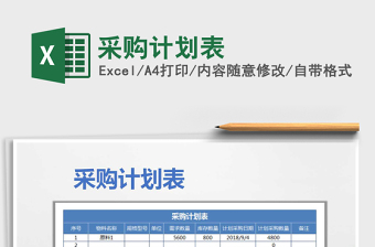 2021年采購(gòu)計(jì)劃表