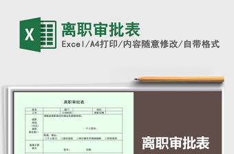 2021年離職審批表