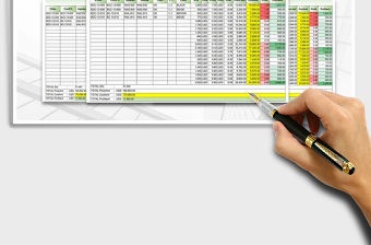 2021年利潤預估表(英文)自動計算