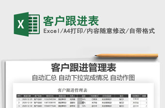 2021年客戶跟進表