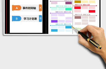 2021年每月工作計劃表-時間軸