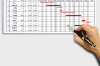 2021年施工进度计划横道图（自动）