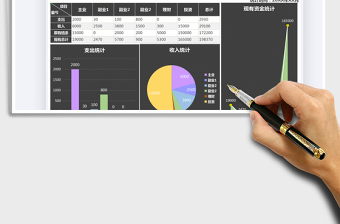 2021年个人收支-财务统计报表