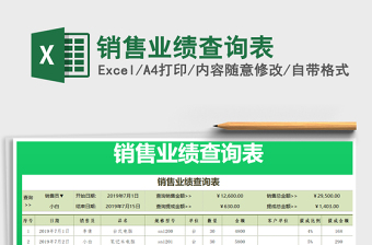 2021年銷售業(yè)績(jī)查詢表