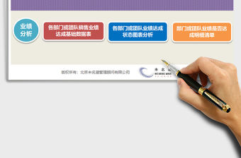 2021年各部門或團隊銷售業績跟蹤與監控工具（2018新版，三張