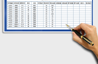 2021年进销存盘点报表