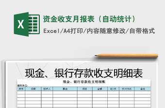 2021年資金收支月報表（自動統(tǒng)計）