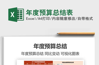 2021年年度預算總結表