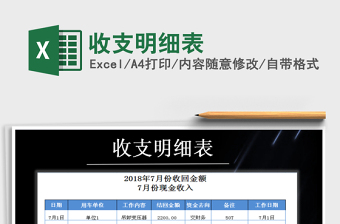 2021年收支明細(xì)表