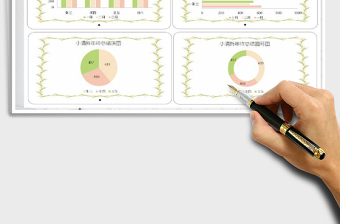 2021年小清新年終總結(jié)圖表