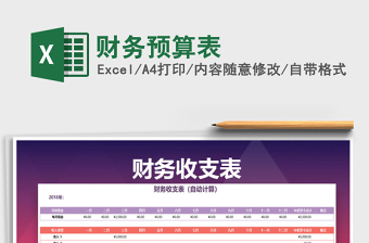 2021年財(cái)務(wù)預(yù)算表