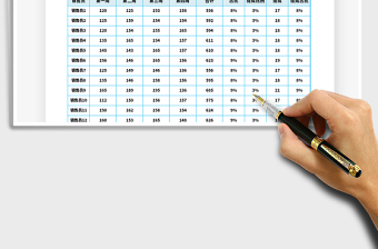 2021年本月销售任务分配表