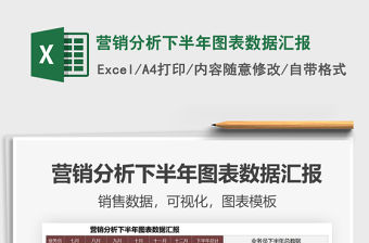 2021年?duì)I銷分析下半年圖表數(shù)據(jù)匯報(bào)