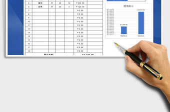 2021年年货支出清单表-自动统计