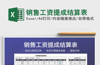 2021年銷售工資提成結算表