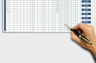 2021年倉庫進銷存明細表（自動化管理計算）