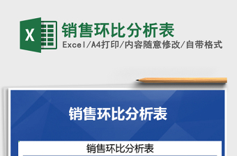 2021年銷售環(huán)比分析表
