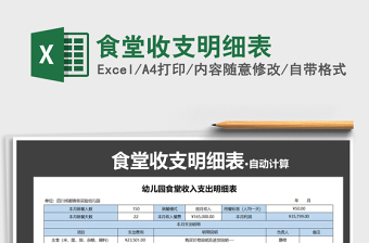 2021年食堂收支明細表