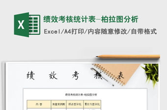 2021年績效考核統計表-柏拉圖分析