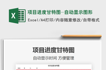 2021年項目進度甘特圖-自動顯示圖形
