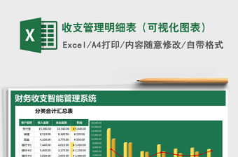 2021年收支管理明細表（可視化圖表）免費下載