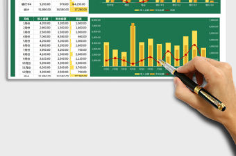 2021年收支管理明細表（可視化圖表）免費下載