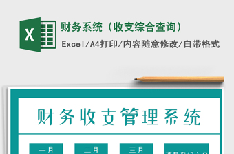 2021年財(cái)務(wù)系統(tǒng)（收支綜合查詢）
