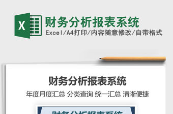 2021年財務分析報表系統