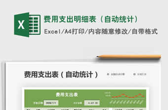 2021年費用支出明細表（自動統計）