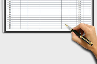 2021年財務收支表-財務日記賬