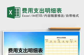 2021年費用支出明細表