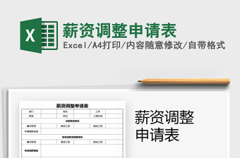 2021年薪資調(diào)整申請表