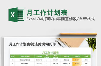 2021年月工作計(jì)劃表