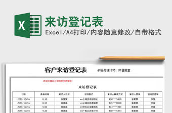 2021年來訪登記表