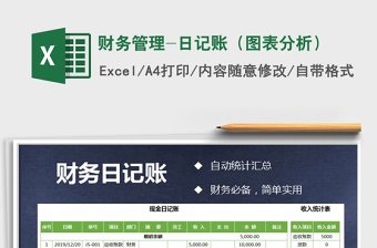 2021年財務(wù)管理-日記賬（圖表分析）