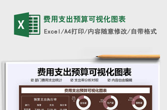2021年費(fèi)用支出預(yù)算可視化圖表