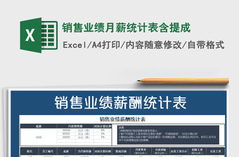 2021年銷售業(yè)績(jī)?cè)滦浇y(tǒng)計(jì)表含提成