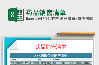 2021年藥品銷(xiāo)售清單
