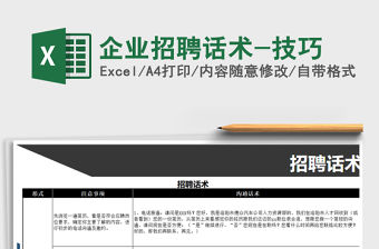 2021年企業招聘話術-技巧