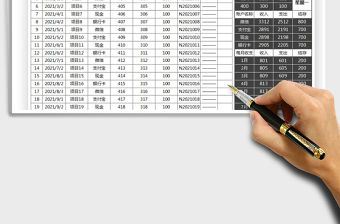 2021年通用財務收支明細表(全自動帳表)