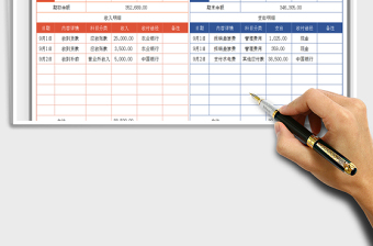 2021年財務收支理財記賬表
