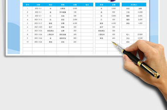 2021年家庭理財記賬表（通用）