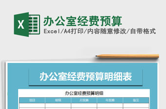 2021年辦公室經(jīng)費預算